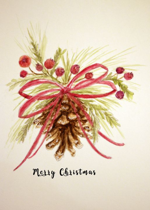 Christmas pinecone - Sharon Newton