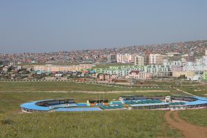 City panorama of Erdenet, Mongolia