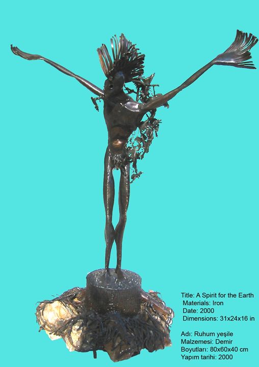 Dancing Man Wire Sculpture (Hana) - Koosha Kamgar - Sculptures & Carvings,  People & Figures, Male Form, Nude & Semi-Nude - ArtPal