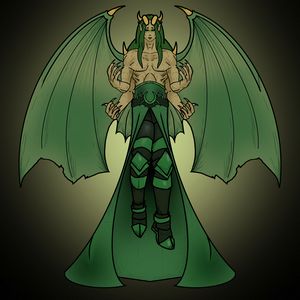 Green dragon human form
