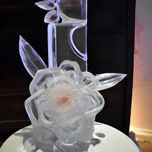 Rose Ice Sculpture