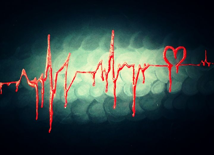Bleeding Heartbeat - Taylormade creations - Paintings & Prints
