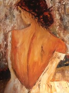 Woman with naked back