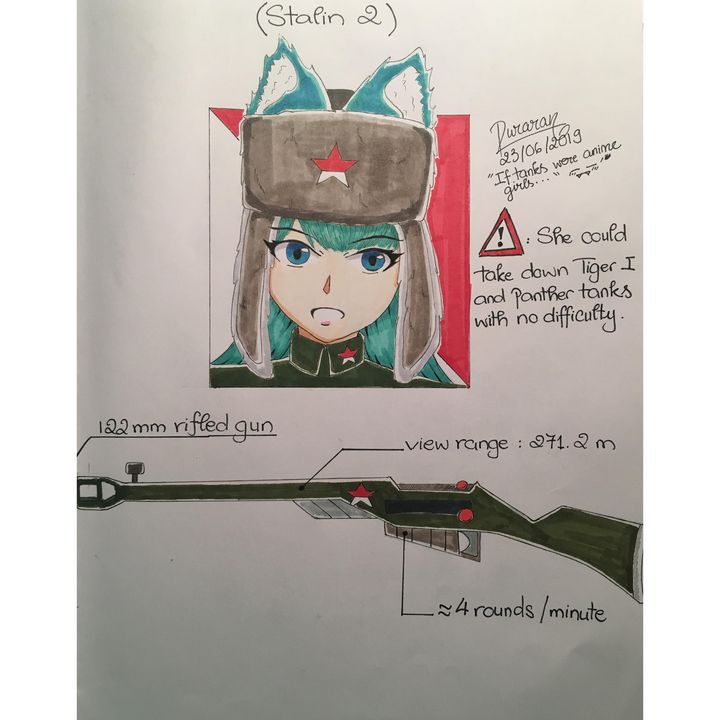Premium AI Image | hand drawn cartoon tank military anime illustration