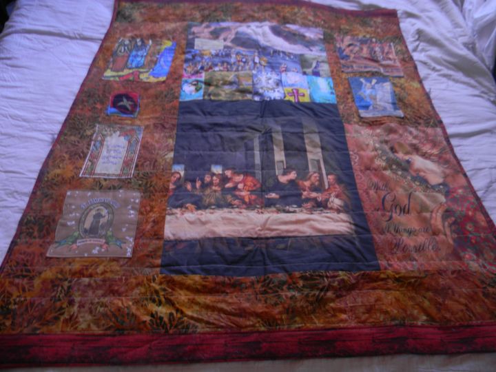 Religious art wall-hanging our quilt - FabricArt