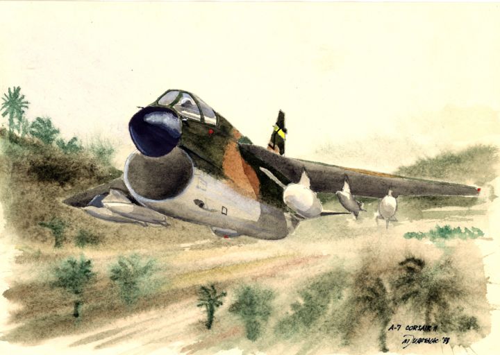 A-7 Corsair over Vietnam - Miljac's gallery - Drawings A-7 Corsair over Vietnam - Miljac's gallery - Drawings