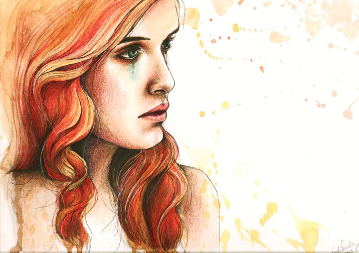 Watercolor "Further from you" - Leah Sandberg // Studio330