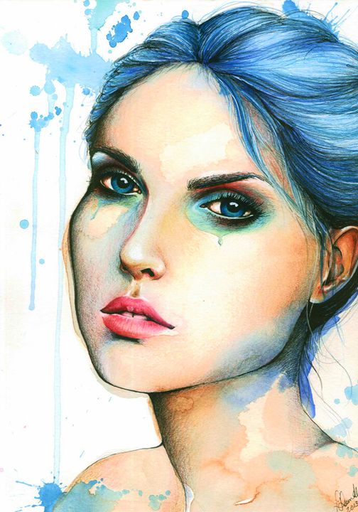 Watercolor "Mara" - Leah Sandberg // Studio330