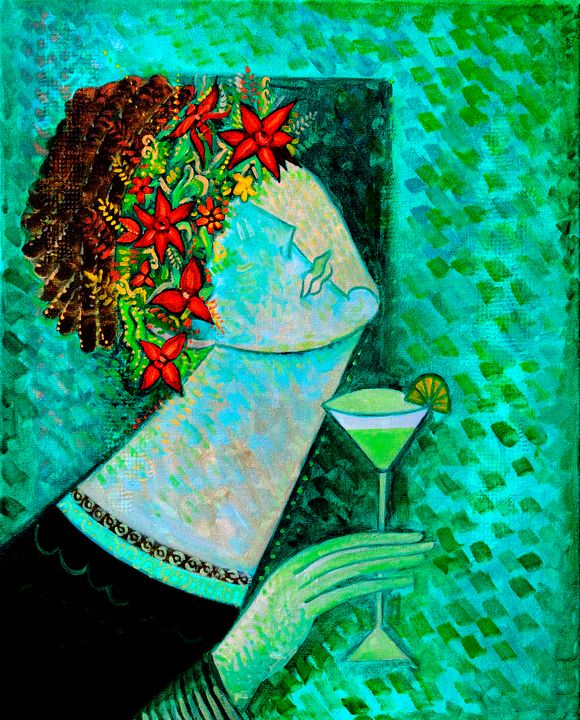 Cocktail - Original art by  Van Hovak