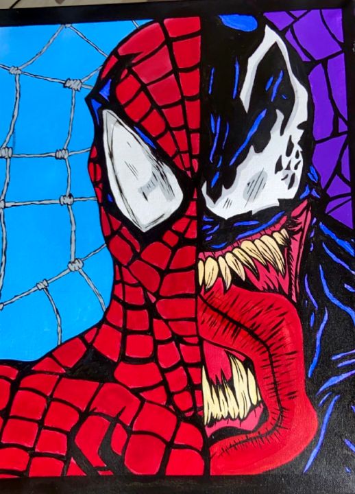 Drawing with Lyric - Venom vs Spider Man Drawing by Wellerson Cesar - Fine  Art America