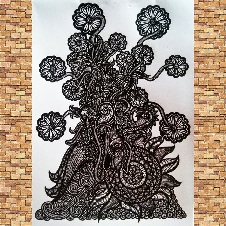 flower tree ady drawings illustration abstract other abstract artpal artpal