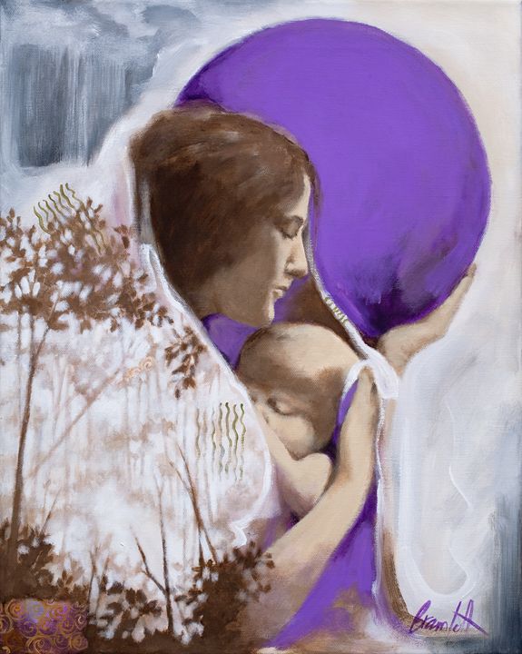 The Rain Baby Michele Bramlett ART Paintings Prints People