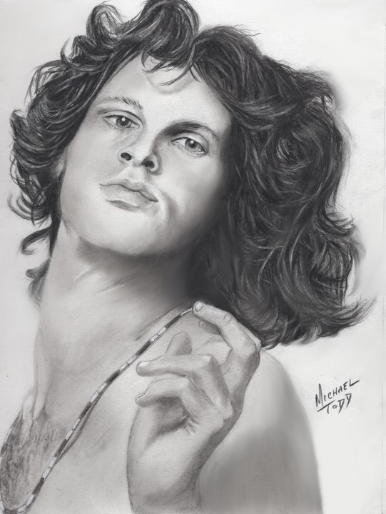 Lot Detail  Jim Morrison Original Pencil Drawing Circa 1957