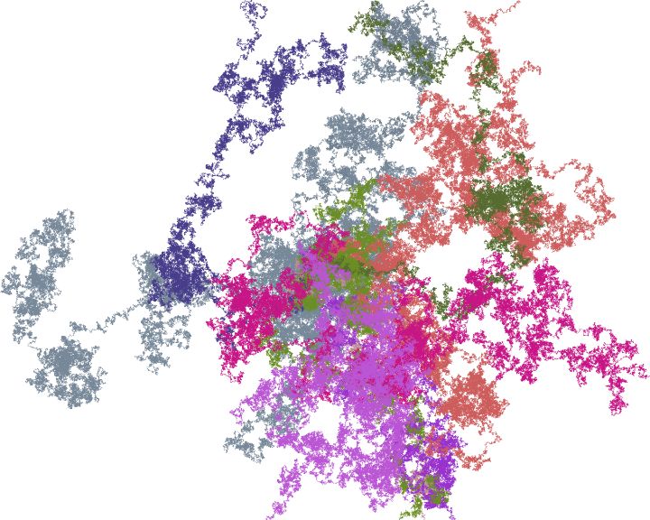 Random Track Map 10 Random Tracks 6 - Geometric Abstractions by Richard - Digital Art ...