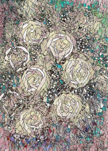 Pale Rose Bouquet Mosaic