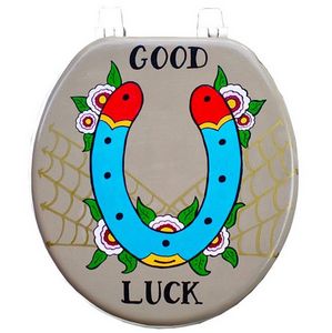 Good Luck Horse Shoe Toilet Seat