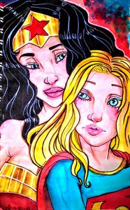 Wonder Woman and Super Girl
