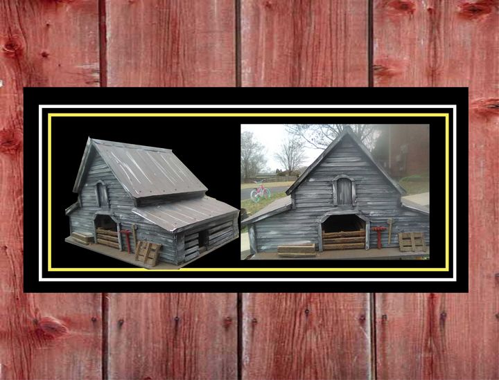 Texas Hay Barn - Miniatures By Philip Crews