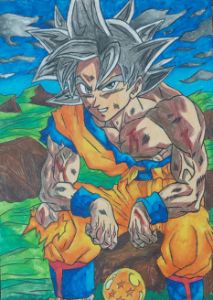 رسم speed drawing goku ultra