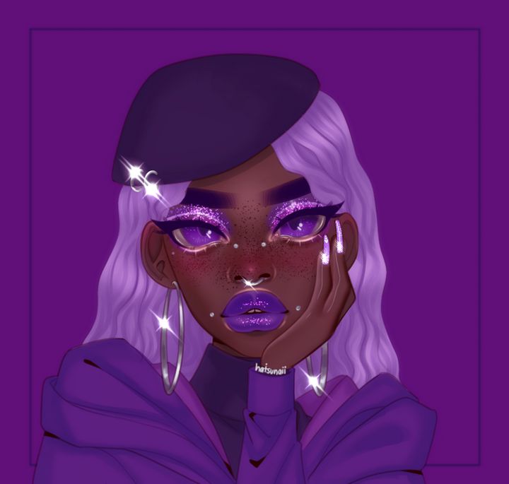 purple black people