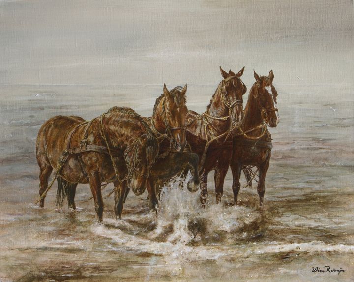 Lifeboat horses - Wim Romijn Art