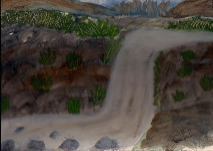 A serene waterfall - kalaanjali