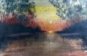 Moonrise by David K Myers