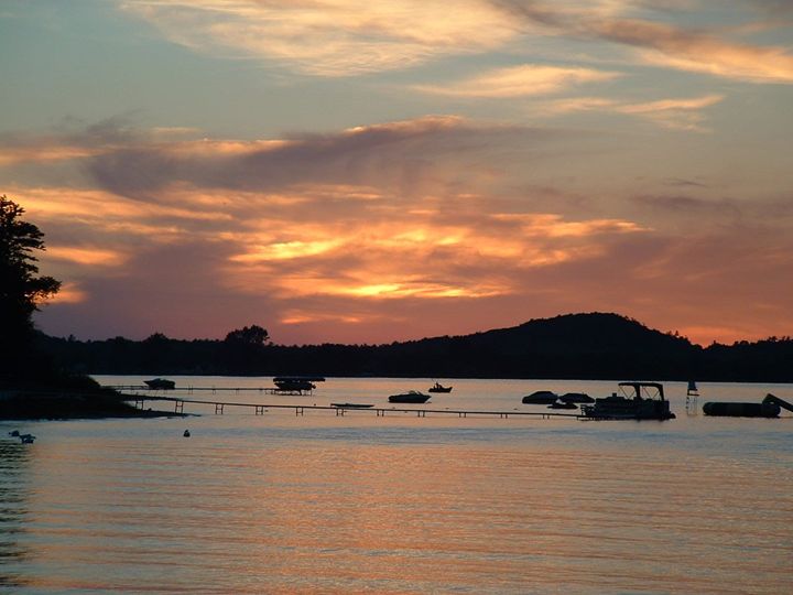 Portage Lake, Onekama, Michigan David K. Myers Watercolor/ Photo