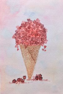 Valentine 'love' Cone - Mallorys Design