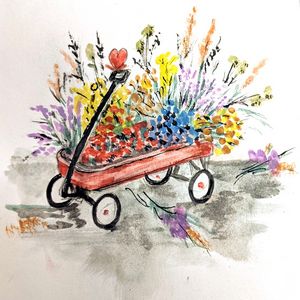 Little Red Wagon - Mallorys Design