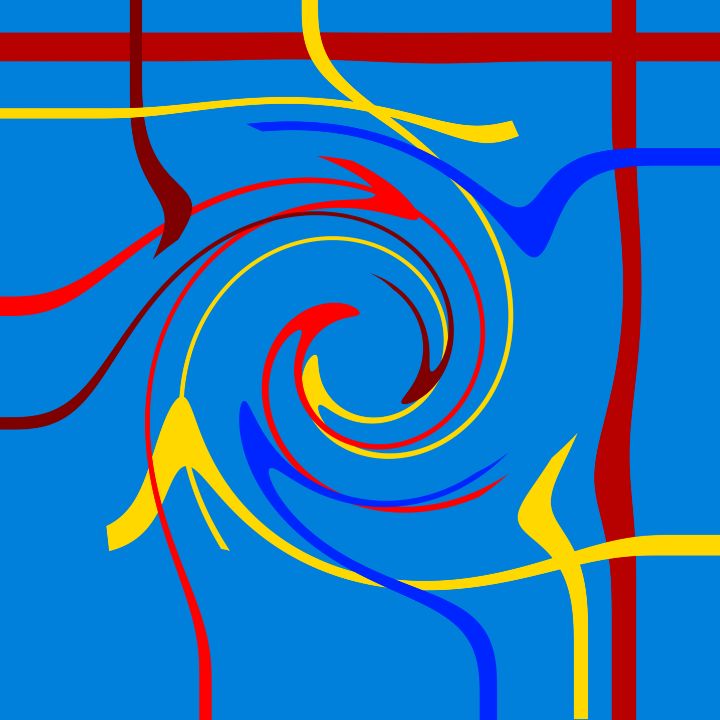 Pawk Image Collection #6 In Blue - PAWK Art - Digital Art & AI, Abstract, Irregular Forms ...