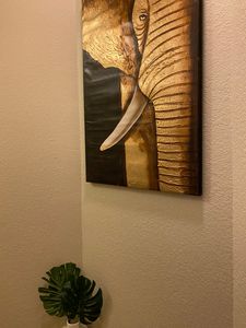 Large Elephant Painting on Canvas