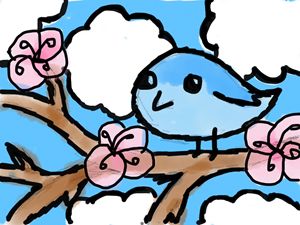 Bluebird on a Branch