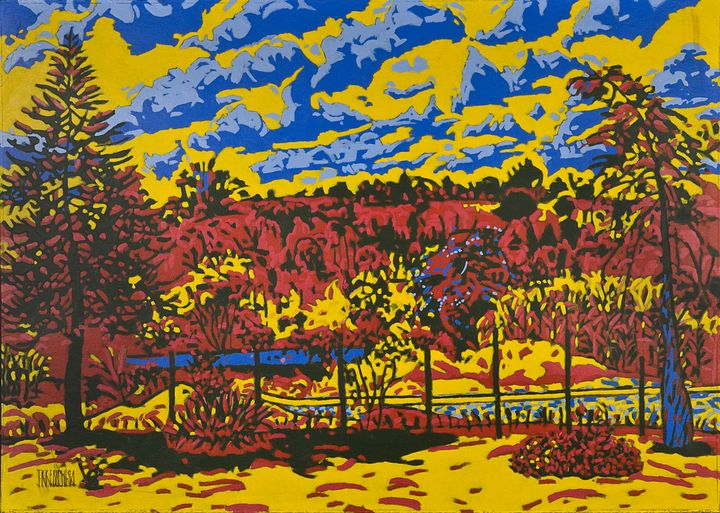 Crayon Landscape - JohnKeb Fine Art