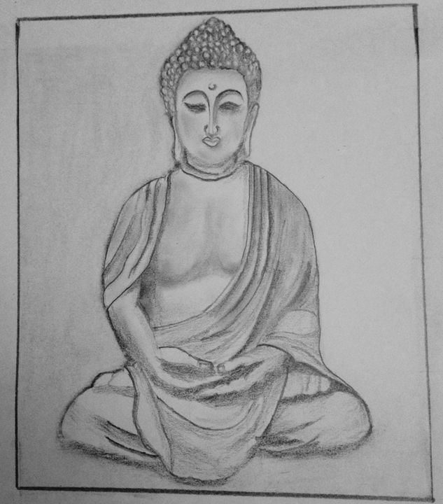 Samadhi Buddha - Prakash Sketch - Drawings & Illustration, Religion ...