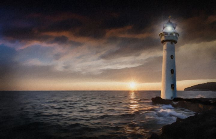 Lonely Lighthouse - ArtNeo24