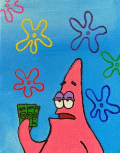 Patrick holding $3