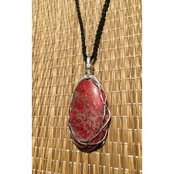 Red Coral Elfic necklace - La Colgada