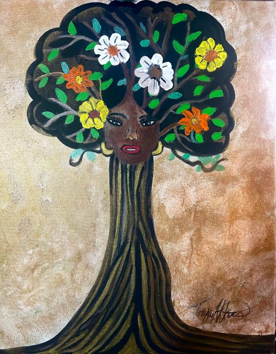 Mother Earth Tree Woman Drawing
