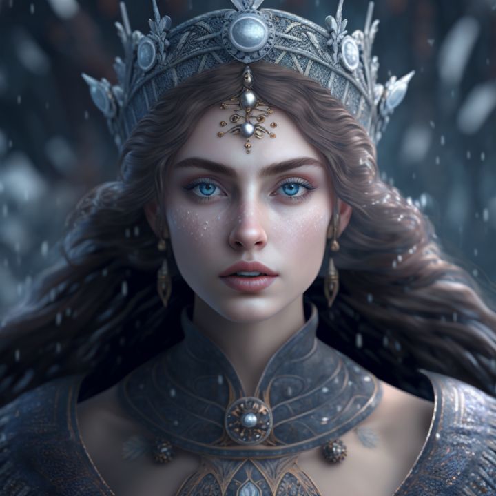 Winter Queen - Las - Digital Art, Fantasy & Mythology, Magical, Other 