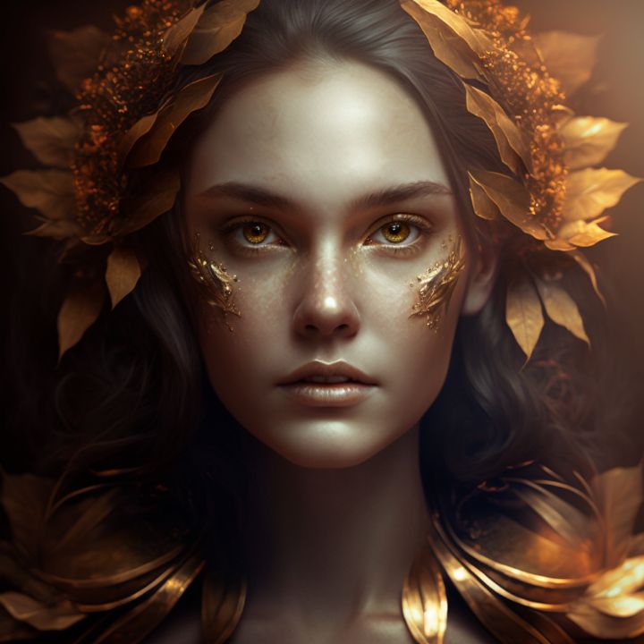 Sun Queen - LAS - Digital Art, Fantasy & Mythology, Fantasy Men & Women,  Females - ArtPal