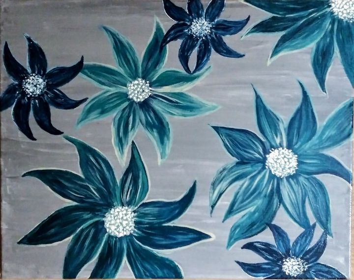Blue Flowers - Christianson Art