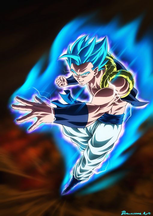 GOGETA BLUE Super Saiyan, an art print by PEA BEAN - INPRNT