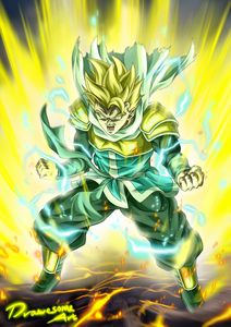 GOGETA BLUE Super Saiyan, an art print by PEA BEAN - INPRNT