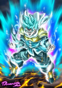 Gogeta Blue - Drawesome Art - Digital Art, People & Figures