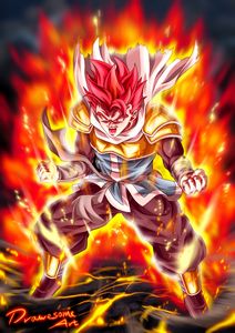 GOGETA BLUE Super Saiyan, an art print by PEA BEAN - INPRNT