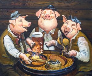 Three pigs - Eduard Kont
