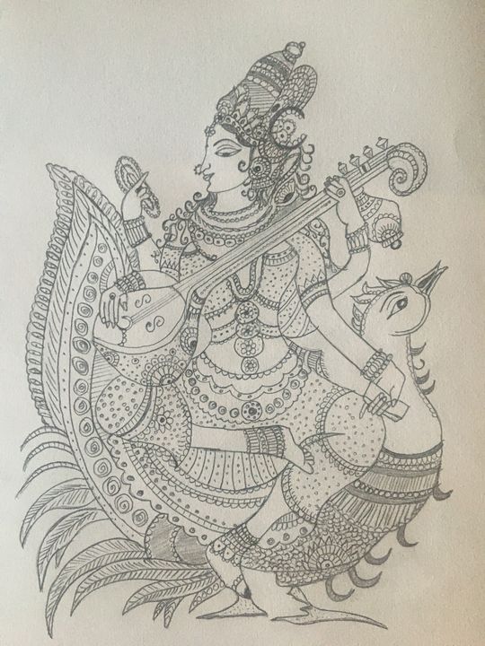 Hamsavahini - Roopa's Pencil Sketches