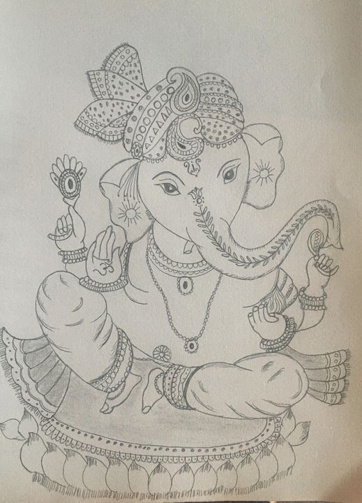 Ganesha - Roopa's Pencil Sketches