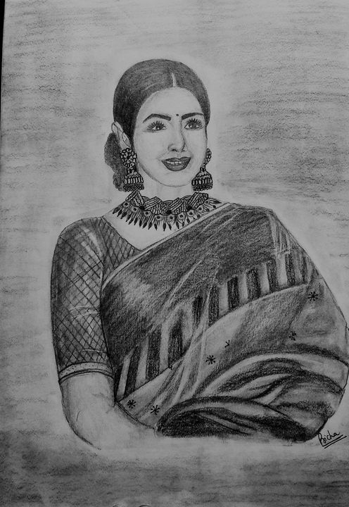 Shri Devi sketch - Prerika art gallery